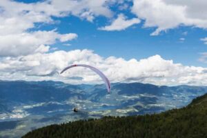 Christian Maurer (SUI1) performs during the Red Bull X-Alps on Goldeck, Austria on July 3rd, 2017