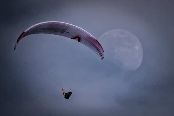 Christian Maurer (SUI1) races during the Red Bull X-Alps