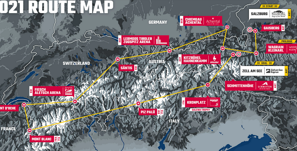 Red Bull X-Alps 2021 - The Route